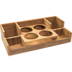 SeaForce Teak Bar Rack