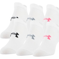 Under Armour Women's Essential No Show Socks, 6-Pack