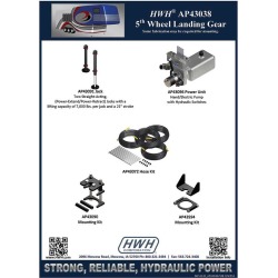 Hand/Electrical Pump Landing Gear System with Hydraulic Switches and Power-Extend/Power-Retract Landing Gear