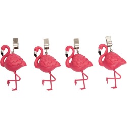 Flamingo Tablecloth Weights - 4 Pack
