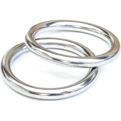 Tigress Stainless Steel Rings, Pair