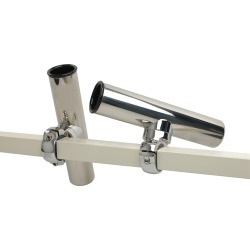 Smith Pontoon Square Rail Adjustable Clamp-On Rod Holder, each