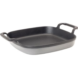 Bayou Classic® 8.5-in Enameled Baking Dish, Weathered Grey