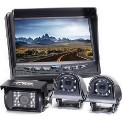 Rear View Safety Backup Camera System with Side Cameras