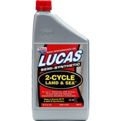 Lucas Oil Semi-Synthetic TC-W3 2-Cycle Land And Sea Oil, Quart