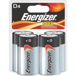 Energizer MAX D Batteries, 4-Pack