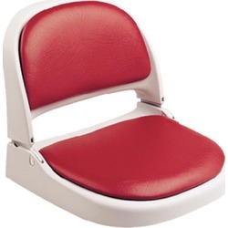 Attwood Proform Gray Fold-Down Boat Seat With Red Vinyl