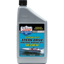 Lucas Oil SAE 25W-40 Sterndrive Inboard Engine Oil, 5 Quarts