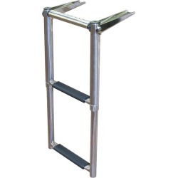 Dockmate Over-Platform Telescoping Ladder With Hand Grip, 2-Step