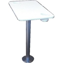 EEz-In Polymer Table With Stowable Pedestal