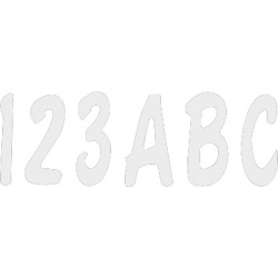 3" Solid Color Number Kits
