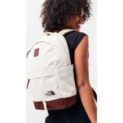 The North Face Womens Daypack Backpack - White/Red