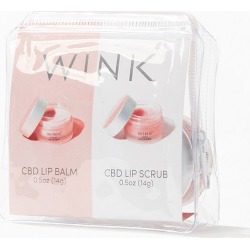 W!NK Womens CBD Repair + Restore Lip Balm & Scrub - Pink