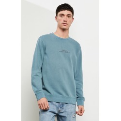 PacSun Mens Noel Embroidery Crew Neck Sweatshirt - Blue size XL