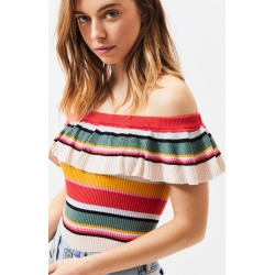 Billabong Womens Take A Trip Sweater Top - Multicolor size Medium