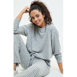 Billabong Womens Easy Way Top - Gray size Large