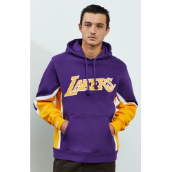 Mitchell & Ness Mens Los Angeles Lakers Hoodie - Purple size XL