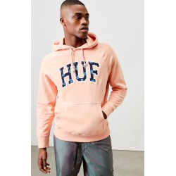 HUF Mens Paisley Hoodie - Pink size XL