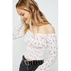 Me To We Womens Mallary Off-The-Shoulder Top - Multicolor size Large