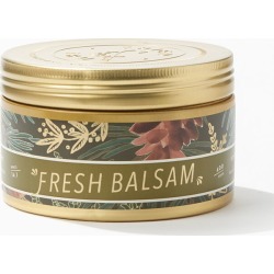 TRIED & TRUE Womens Fresh Balsam Candle Large Tin - Gold
