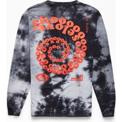 PacSun Mens Choose Love Tie-Dyed Long Sleeve T-Shirt - Black/White size XL