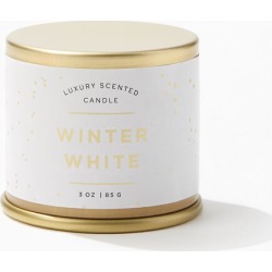 Illume Womens Small Winter White Candle Tin