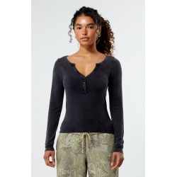 Me To We Womens Sapphire Long Sleeve Top - Black size Large