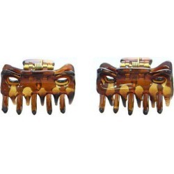 Caravan Extra Tiny French Hair Claws in Tortoise Shell (Pair)