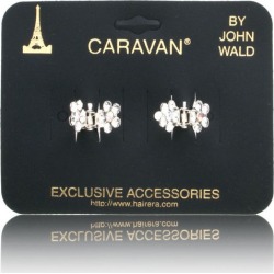Caravan Mini Stone Clips Black Pair