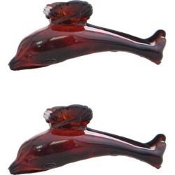 Caravan Mini Dolphin Hair Claws in Tortoise Shell Pair