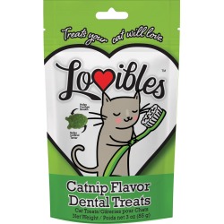 Lovibles Catnip Flavor Dental Cat Treats | 3 oz