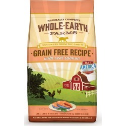 Whole Earth Farms Grain Free Salmon Recipe Cat Food | 2.5 lb