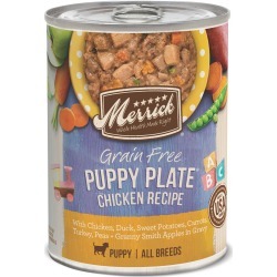 Merrick Grain Free Puppy Plate Chicken Recipe Dog Food | 12.7 oz