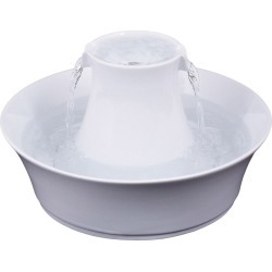 Drinkwell Avalon Ceramic Dog And Cat Water Fountain - White | 70 oz