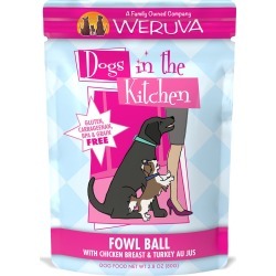 Weruva Weruva Dogs In The Kitchen Fowl Ball With Chicken & Turkey Au Jus Dog Food | 10 oz