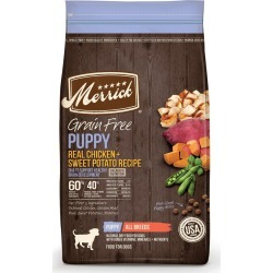 Merrick Merrick Grain Free Puppy Real Chicken + Sweet Potato Recipe Dog Food | 10 lb