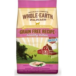 Whole Earth Farms Grain Free Kitten Recipe Cat Food | 10 lb