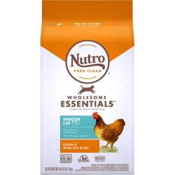 Nutro Indoor Adult Chicken & Whole Brown Rice Recipe Cat Food | 5 lb