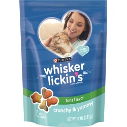 Purina Whisker Lickin's Crunchy & Yummy Tuna Cat Food | 10 oz