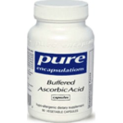 Buffered Ascorbic Acid capsules - Pure Encapsulations - 90 Capsules - vitamin c - buffered c