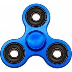 Metal Hand Tri Spinner Anti-Stress Fidget Toy - Blue