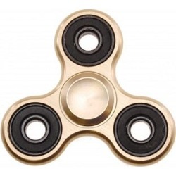 Metal Hand Tri Spinner Anti-Stress Fidget Toy - Gold
