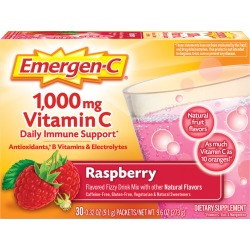 Emergen-C Flavored Fizzy Drink Mix, Vitamin C, 1,000mg, Raspberry - 30 ct found on Bargain Bro Philippines from Rite Aid for $9.99