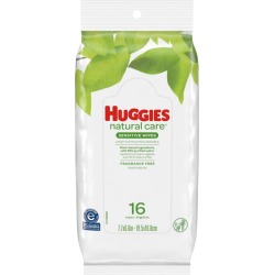 Huggies Natural Care Sensitive Baby Wipes, Unscented - 16 ct