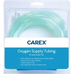 Carex Oxygen Supply Green-tinted Tubing, 50 ft