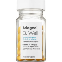 Briogeo B. Well Vegan Omega 3, 6, 9 + Biotin Supplements for Healthy Hair 60 softgels