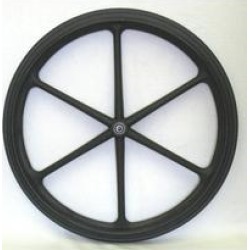 24" x 1" Mag Wheel, 1/2" Bearings, pair
