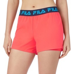 Fila | Women's Tennis Essentials Woven Short Pants, Coral, Size XL
