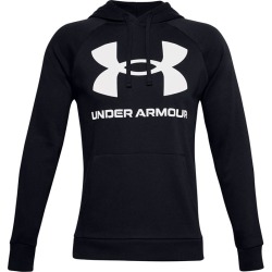 Men's Rival Fleece Big Logo Hoodie, Black, Size Small | Under Armour found on Bargain Bro from Sporting Life for USD $38.67