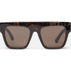 Stella McCartney - Geometric Sunglasses, Woman, Brown found on MODAPINS